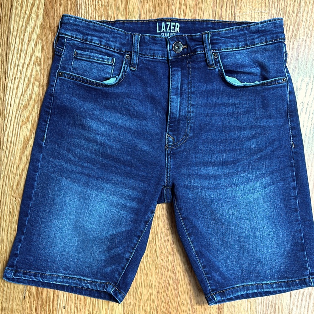Slim fit Lazer Denim shorts